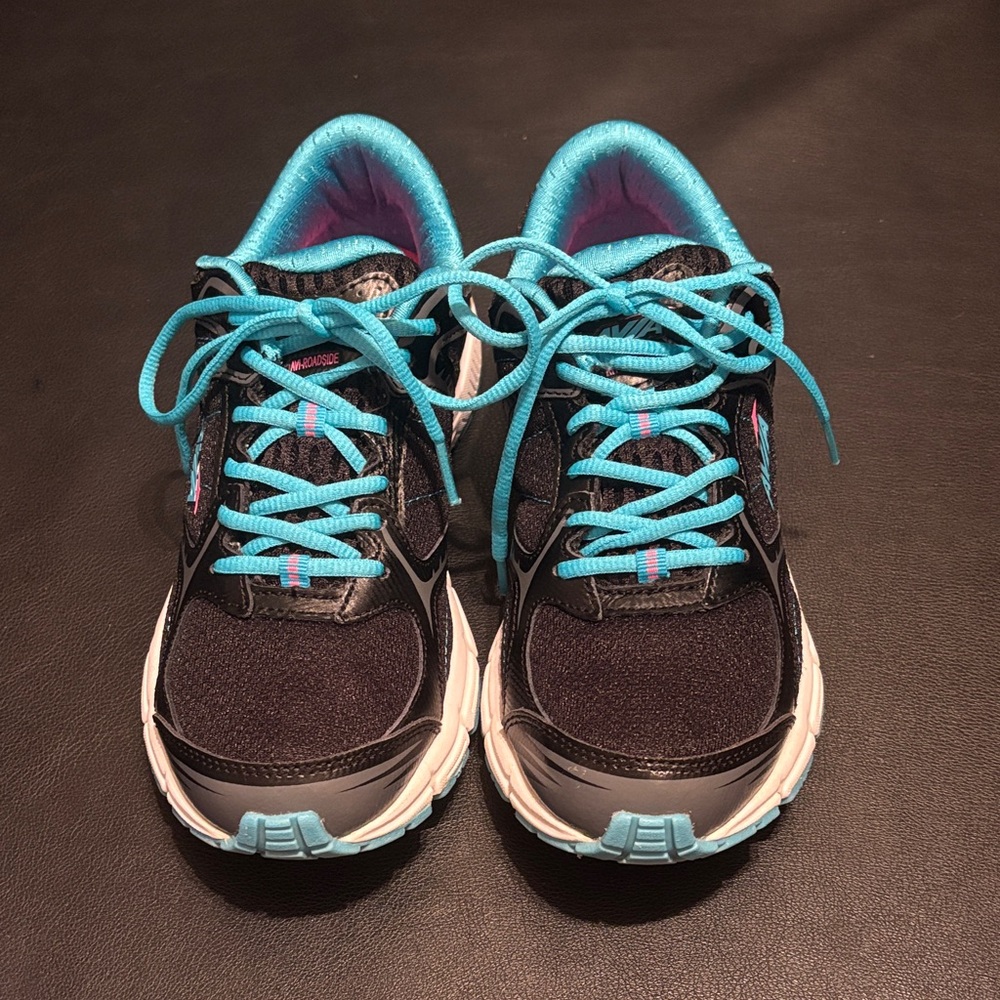 Avia Black Sneakers with Blue Highlights